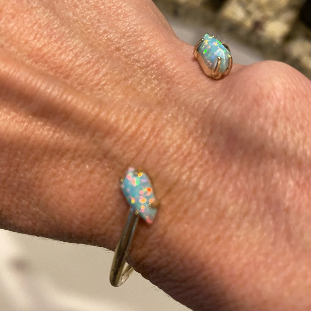 Kendra Scott Opal Translucent Stone Cuff Bracelet - image 2